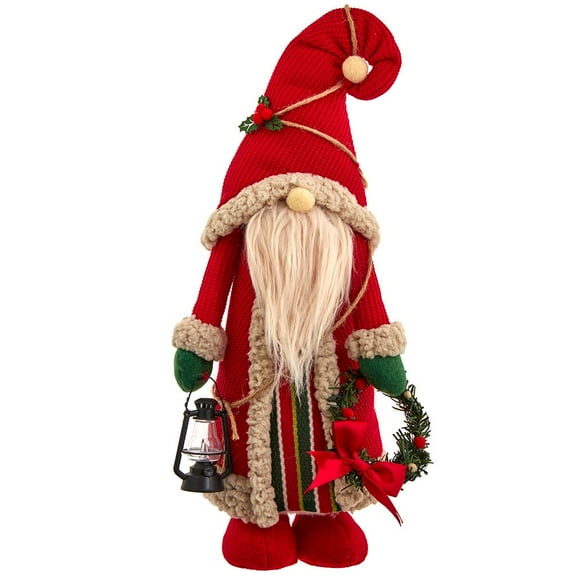 Kurt Adler 17-Inch Fabric Standing Gnome Table Piece