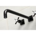 thumbnail image 3 of Kingston Brass KS6040BEX Essex Two-Handle 3-Hole Wall Mount Roman Tub Faucet in Matte Black, 3 of 6