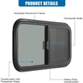 thumbnail image 4 of Ventana horizontal OUTPRIZE para autocaravana, 21 x 14 cm, tintada con mosquitera, 4 of 7