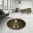 thumbnail image 4 of Ahgly Company Machine Washable Indoor Rectangle Transitional Oak Brown Area Rugs, 2' x 5', 4 of 7