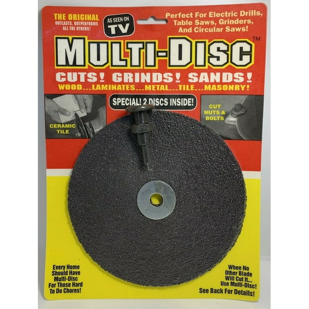 'MultiDisc Sanding Discs and cutoff wheel, As Seen on TV, Cuts Grinds and Sands, Set of 2 with