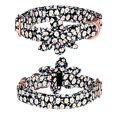 thumbnail image 1 of 1. 【Diseño novedoso de doble propósito】, los accesorios del collar de perro incluyen una decoración floral y un lazo, desmontable, puedes cambiar el estilo en cualquier momento. El diseño único es, 1 of 5