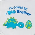 thumbnail image 3 of Inktastic Happy Dinosaur Future Big Brother Baby Burp Cloth, 3 of 3