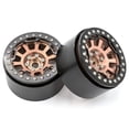 thumbnail image 3 of Aluminum Alloy Wheel Rim Beadlock 2.2in Wheel Rims Hub 4pcs Replacement for 110 18 TRX4 90046 90047 RR10 RC Car, 3 of 6