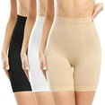 thumbnail image 1 of 3PCS Bragas moldeadoras de cintura alta Estómago plano para mujeres Funda adelgazante Ropa corta Compresión abdominal Adelgazante Anti rozaduras Muslo JM MX-0135156FYD, 1 of 5