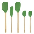 thumbnail image 4 of Flex-Core Spatula Wood Handled Set (Set of 5) - Pesto, 4 of 6
