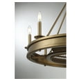 thumbnail image 6 of Warm Brass Eight Light Fan D'lier from the Lyon Collection, 6 of 6