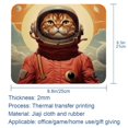 thumbnail image 5 of Cat Printed Gaming Mousepad Desk Mat, Non-Slip Rubber Bottom Mouse Mat 8.3x9.8 Inch - Suitable for Office and Gaming, 5 of 6