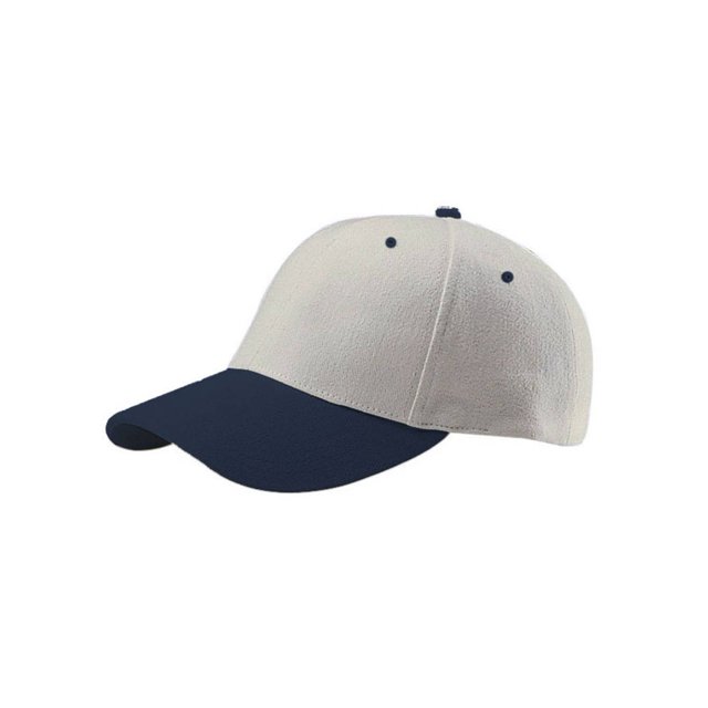 Profil Bas (Structuré) Coton Brossé - Beige/marine