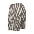 thumbnail image 5 of Men's Pajama Bottoms Athletic Shorts For Men Casual Cotton Zebra Stripes Vector, 5 of 7