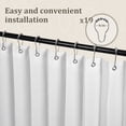 thumbnail image 6 of DONGPAI Extra Large Room Divider Curtain, Indoor/Outdoor Multifunctional Vertical Drapes with Hooks Waterproof Shower Curtain for Living Room Bedroom Bathroom, 100"x 96", White, 1 Panel, 6 of 9