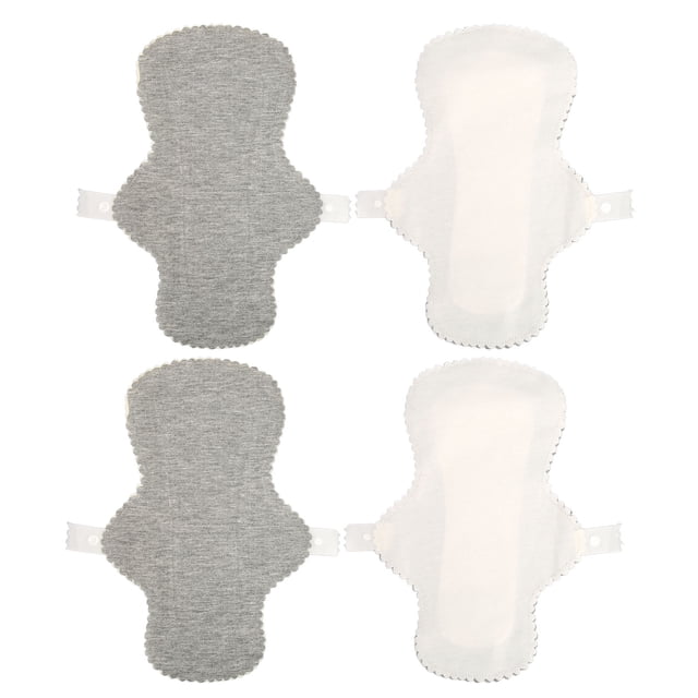 Protège-dessous en Tissu, 4 Pcs Serviettes Hygiéniques Réutilisables en Graphène Douces pour la Peau Respirantes Absorption d'Eau Professionnelles pour Femmes G