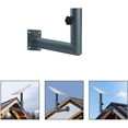 thumbnail image 3 of Roof Eave Mount Bracket Kit for Starlink Gen 2, Steel L-Shape Antenna Mount with Screws for Roof Edge Installation, 3 of 8