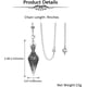 thumbnail image 5 of Péndulo colgante de punto hexagonal de 6 facetas para collar de péndulos de cristal de piedras preciosas de resina espiritual de equilibrio de radiestesia de Reiki Wicca (colorido) (colorido) oso de fresa  Juguete, 5 of 6