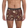 thumbnail image 1 of Balery Coffee and Flowers Calzoncillos bóxer para hombre, ropa interior de algodón suave y transpirable con cinturilla de nailon-XX-Large, 1 of 5