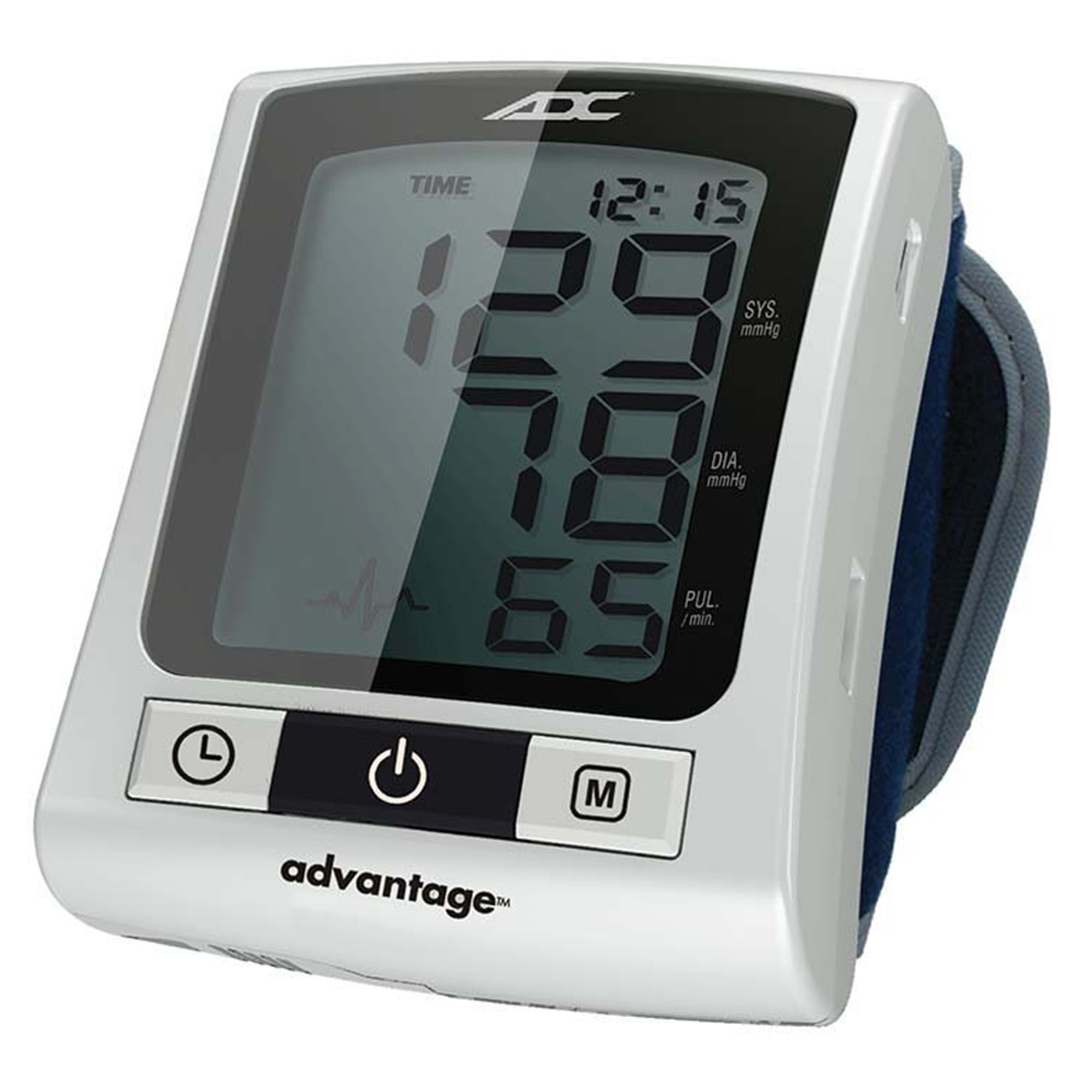 Advantage 6015N Series Adult Cuff Wrist Home Automatic Digital Blood Pressure Monitor Without Tube Blue 1 Each