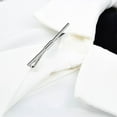 thumbnail image 4 of Pin de barra de portátil Clip de cuello de Clip de broche Prevención de la exposición Metal clásico para mujeres Trajes de chal de suét plata, 4 of 8