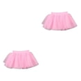 thumbnail image 1 of Qarigey Traje de niña chico bailarina de tul conjunto de baile de Ballet elástico ropa de baile tutú cintura elástica vestido de carnaval Hilo Suave/Rosa XL/para 1.56-1.70 m 2Conjunto, 1 of 6