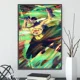 thumbnail image 3 of Póster autoadhesivo de One Piece Zoro Luffy, papel tapiz de dibujos animados para decoración del hogar, pintura impresa, arte de pared de anime, clásico, sangre caliente, 3 of 5
