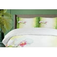 thumbnail image 4 of Ambesonne Spa Themed Duvet Cover Set, Calm Orchids Branches, 2-Calking, White Green, 4 of 7