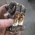 thumbnail image 3 of Anillo Nudillo Lujo Retro Cuernos Oveja Nudillos para Motocicleta, 3 of 9