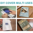 thumbnail image 4 of Clear Contact Paper Roll, 17.7in x 20ft Self-Adhesive Vinyl Covering Peel and Stick for Books, Shelves, Documents, Drawers & Crafts - , Removable & Easy to Apply, 4 of 6