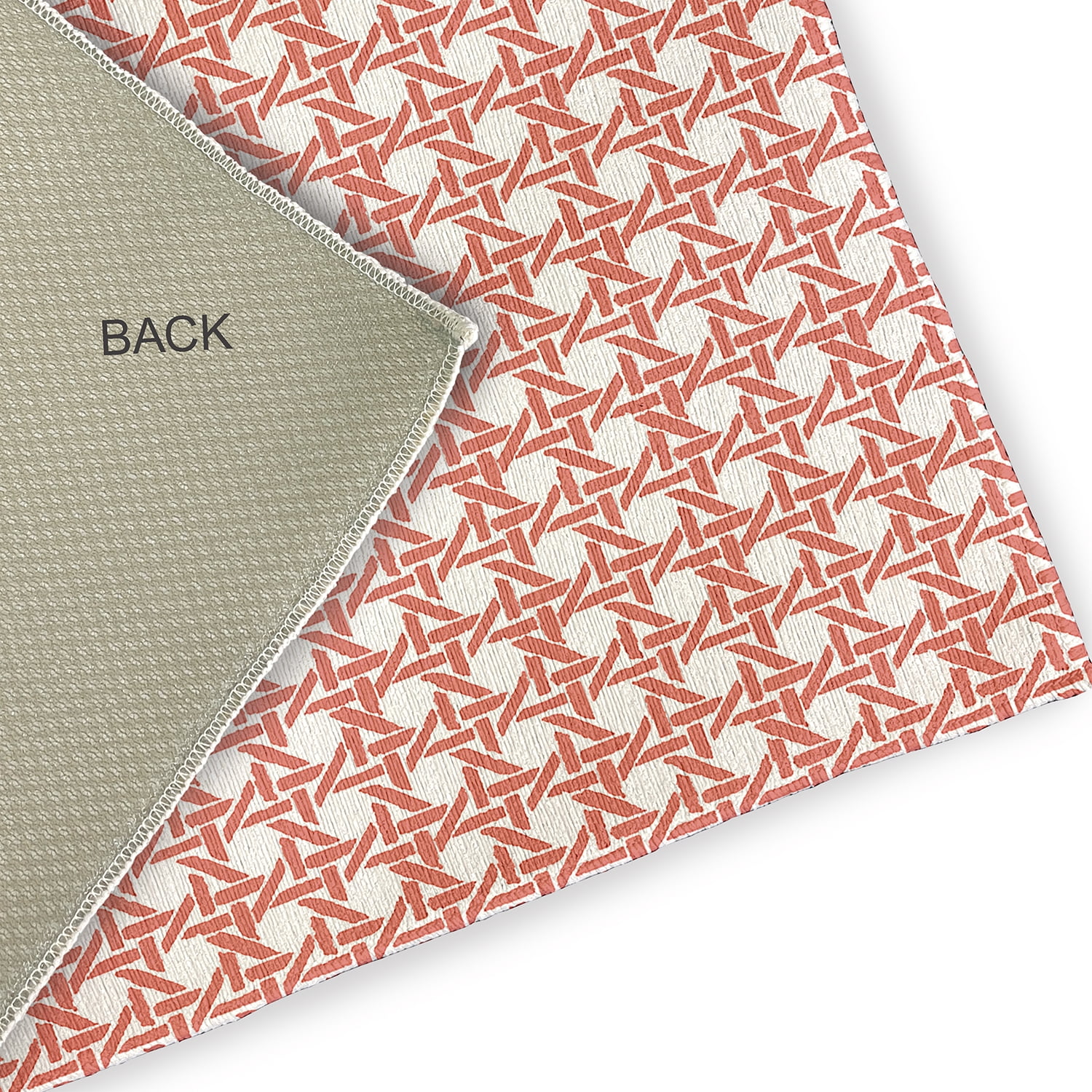 Simply Daisy 2' x 3' Coral Rattan Geometric Indoor/outdoor Rug