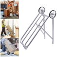 thumbnail image 4 of Soporte trasero para de 1 pieza con rueda fácil plegable para accesorios de la ocho soporte de estante de resistencia , Plata, 4 of 7