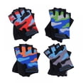 thumbnail image 3 of Kids Half Finger Cycling Gloves Children Anti Slip Breathable Moisture Wicking Outdoor Sportswear, 3 of 4