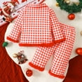 thumbnail image 5 of Gubotare Pyjama Fille Pyjamas Mignons pour Filles Manches Longues et Pantalon Ensemble de Pyjama (Rouge, 2-3 Ans), 5 of 5
