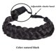 thumbnail image 2 of Banda para el cabello trenzada, 5 hebras, coletero, diadema elástica sintética gruesa clásica, accesorios de belleza para mujeres, B07, 2 of 4