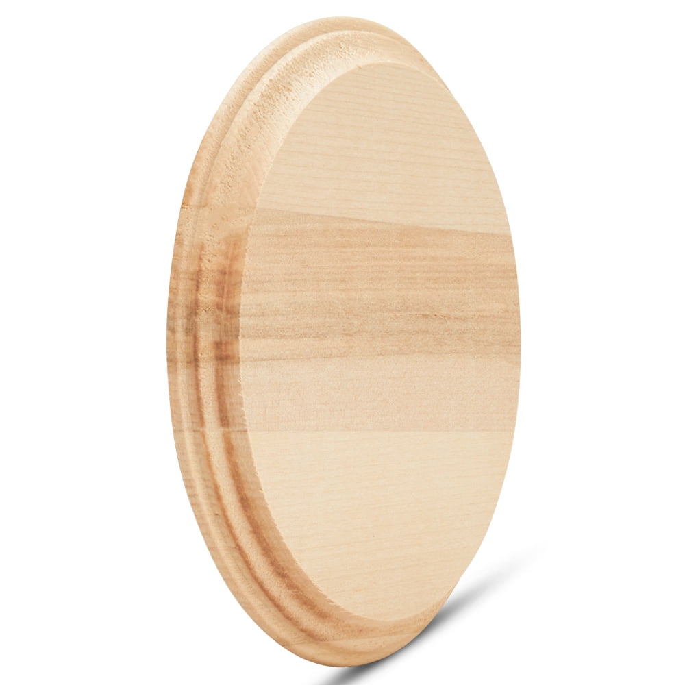 Round Wooden Discs 5 inch, Pack of 4 Unfinished Wood Coasters for Crafts,  Modern Coasters, Wood Rounds for Crafts, by Woodpeckers 