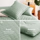 thumbnail image 5 of Juego de ropa de cama CozyLux Queen Seersucker, edredón, color verde salvia, 5 of 9