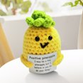 thumbnail image 4 of Juguete De Energía Positiva Muñecas de ganchillo inspiradoras, muñecos de bolsillo creativos con abrazo, regalos de cumpleaños para amigos, 4 of 7