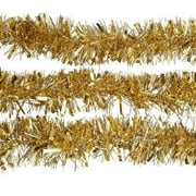 GOLD Luxury Deluxe Chunky Christmas Tinsel Garland Tree Decoration 120mm Width