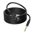 thumbnail image 1 of TRS a XLR Cable de cable Cable de audio enchufe y reproduce el cable XLR a femenino a 1/4 para equipos estéreo malemplificador , 2m, 1 of 8