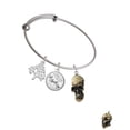 thumbnail image 2 of Delight Jewelry Resin Skull Silvertone Let Things Go Tree Charm Bangle Bracelet, 2 of 4