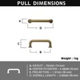 thumbnail image 3 of Goo-Ki 12 Pack 3''(76 MM) Hole Centers Antique Brass Cabinet Pulls, Luxury Zinc Alloy Cabinet Handles for Dresser,Drawer,and Cupboard, 3 of 7