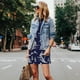 thumbnail image 4 of Fotbe Abstract Skiing Vestido de Verano sin Mangas para Mujer – Vestido Midi Línea A, Estilo Camiseta Floral, Vestido Playero Casual y Fluido, 4 of 7