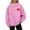 Pink, variant on GrmtClth Mock Neck Sweatshirt Women Lovely Prints Sweatshirts Cozy Soft Turtleneck Drop Shoulder Pullover Sweatshirts Sky Blue M