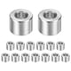 thumbnail image 1 of Uxcell 15PCS Espaciadores de Aluminio M4 4mm ID x 8mm OD x 6mm L Espaciador Metálico Redondo para Tornillos y Pernos, 1 of 6