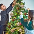 thumbnail image 3 of XWSHYW Adornos Colgantes Piezas de Árbol de Navidad Plano de Acrílico 2D Copo de Nieve Decoración Colgante Adorno Colgante, 3 of 6