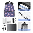 thumbnail image 6 of Haiem Cute Pig Lightweight Backpack for School, Classic Basic Water Resistant Casual Daypack for Travel with Bottle Side Pockets, 6 of 8