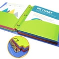 RYWESNIY Plastic Folders with Pockets, 3 Hole Punch School Folders for