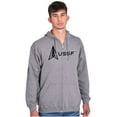 thumbnail image 5 of USSF Classic US Space Force Logo Zip Up Hoodie Men's Women's Brisco Brands S, 5 of 6