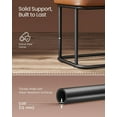 thumbnail image 5 of Bench for Entryway Bedroom, Synthetic Leather with Stitching, Ottoman Bench with Steel Frame, Living Dining Room, Mid-Century Modern, Loads 660 lb, Caramel Brown ULOM073K01, 5 of 8