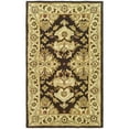 thumbnail image 4 of SAFAVIEH Heritage Braganza Oriental Wool Area Rug, Espresso/Ivory, 6' x 9', 4 of 9