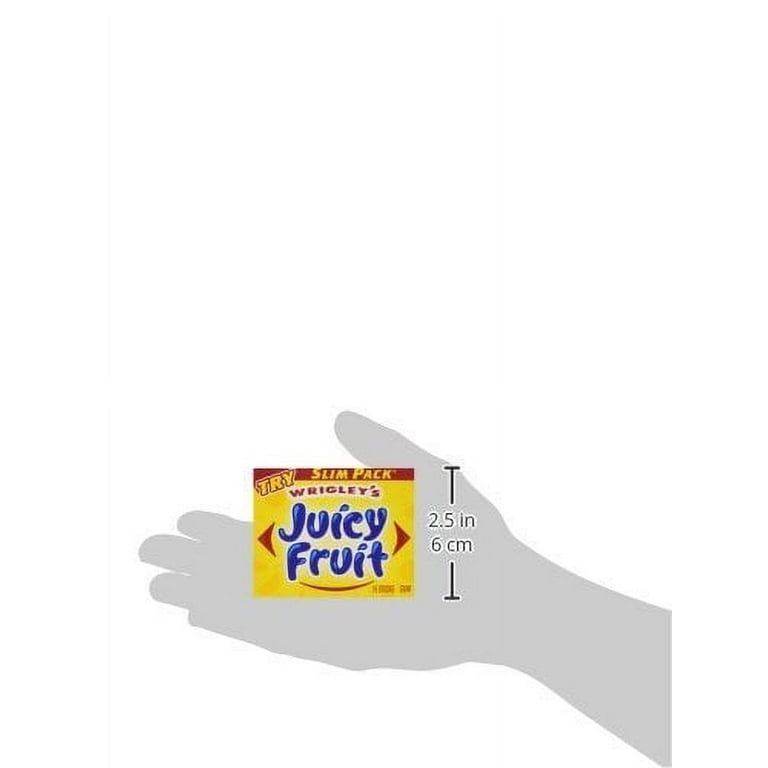 Juicy Fruit Bubble Gum, Original Flavor, 10 ct Box, 15 pc