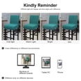 thumbnail image 7 of PiccoCasa Stretch Bar Stool Covers for Counter Height Side Chair Slipcovers Teal 2, 7 of 7