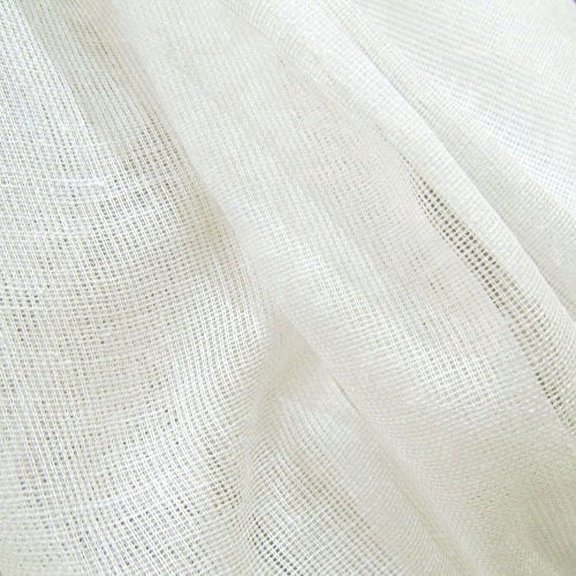 50 Yards White Tobacco Cloth Cotton Fabric Lightweight for Wedding Decor By JCS
